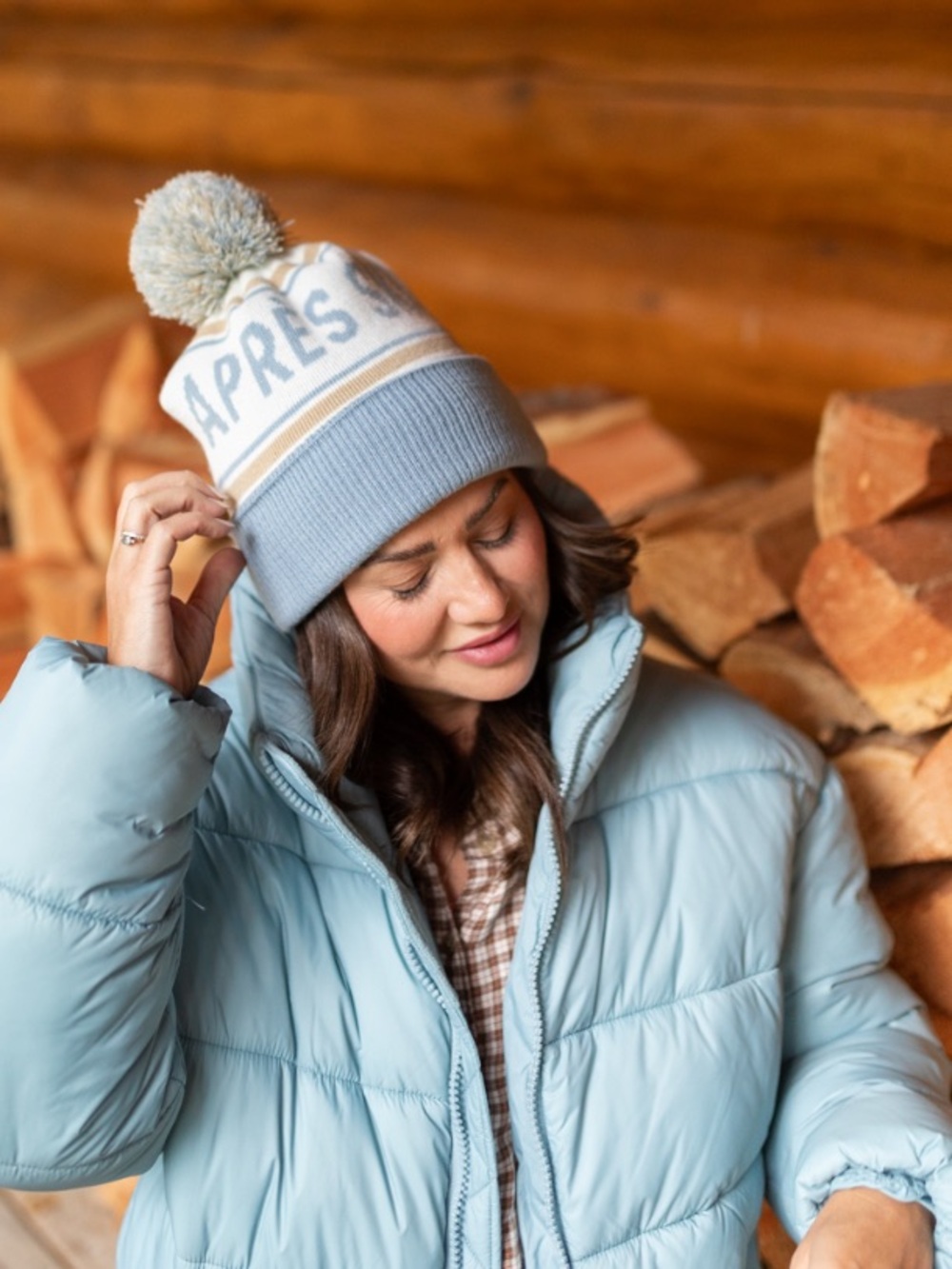 Après Ski Hat Tuque Jilly Box Blue